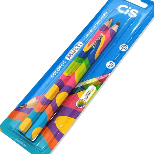 Encontraproduto.com.br - LAPIS DE COR CIS MULTICOLOR C/2 R.19.4002
