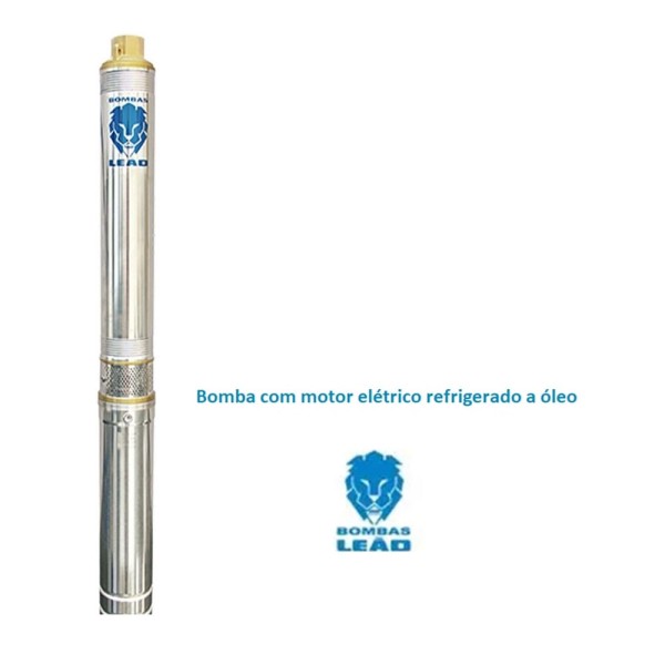 Encontraproduto.com.br - Motobomba Submersa Leão 3R3PB-25 180 1,5CV 2F 220v