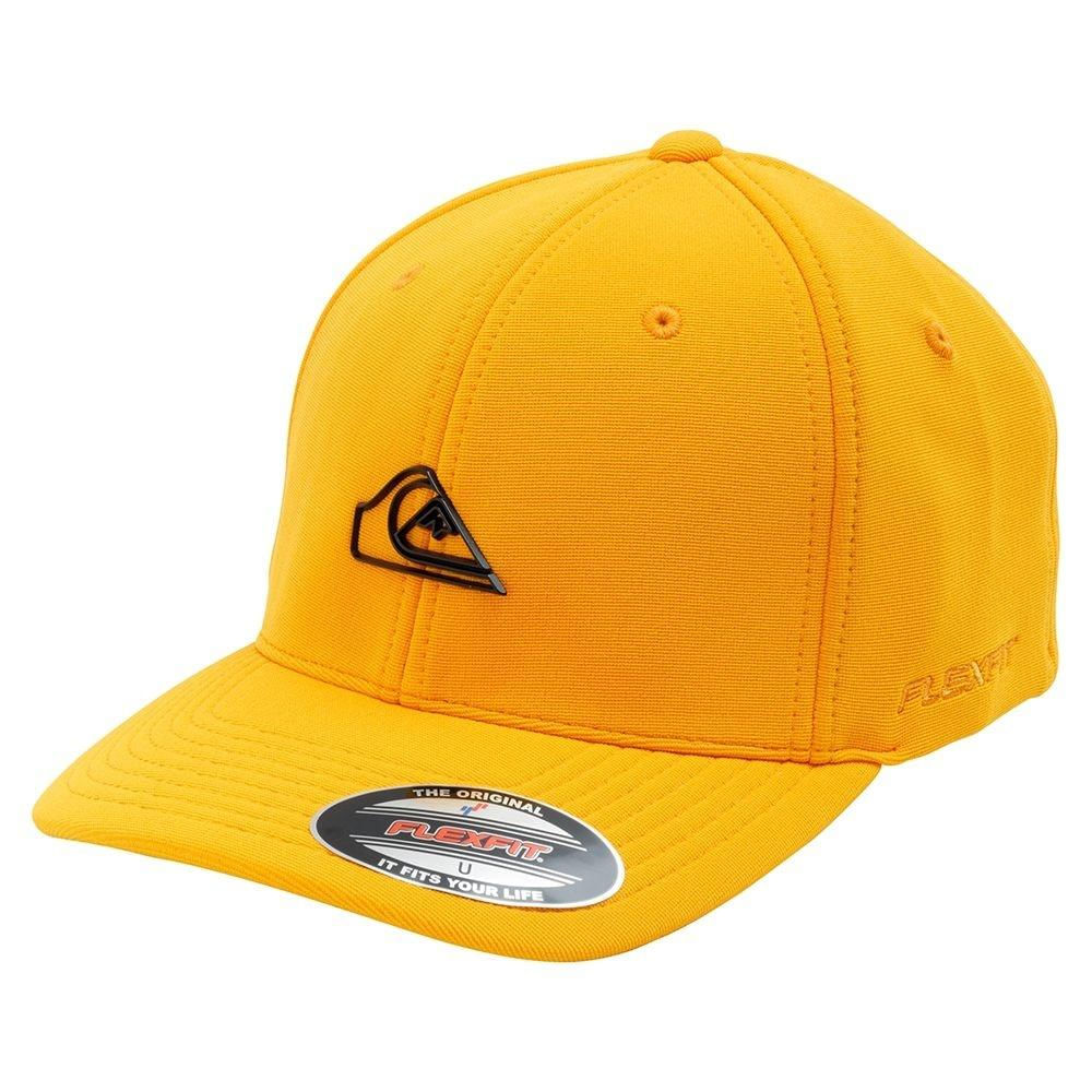 Bone Quiksilver Aba Curva Plate Out Black Amarelo