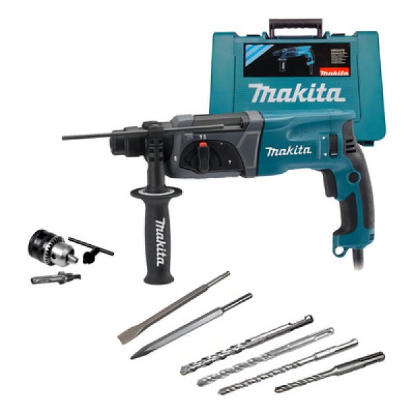 Encontraproduto.com.br - Martelete Makita Hr2470 Azul Com 800W De Potência 110V