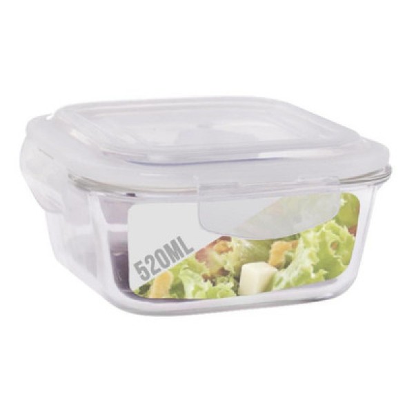 Conjunto 6 Potes 950Ml Vidro Hermético Mantimentos Marmita
