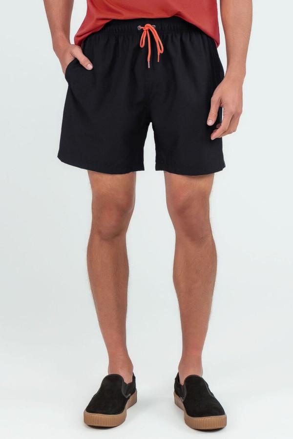 Encontraproduto.com.br - Shorts Hangar 33 Com Cadarço Preto