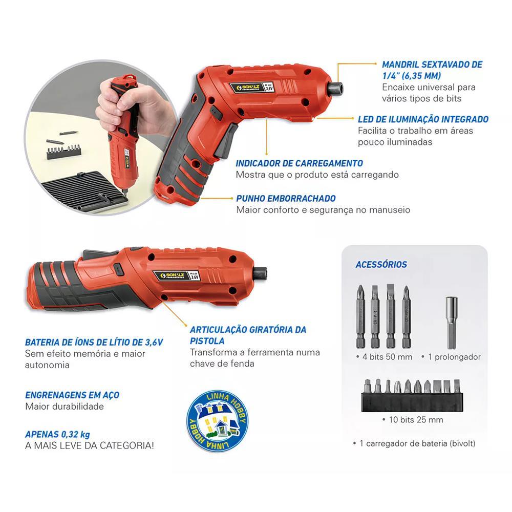 Encontraproduto.com.br - Parafusadeira Dobrável 1/4
