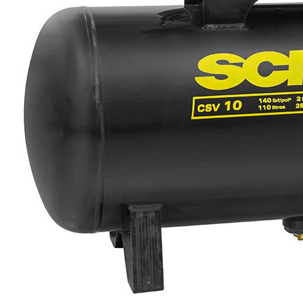 Encontraproduto.com.br - Compressor de Ar Schulz 105,50L PRO CSV 10/110 10PCM / 140PSI 2CV Trifásico
