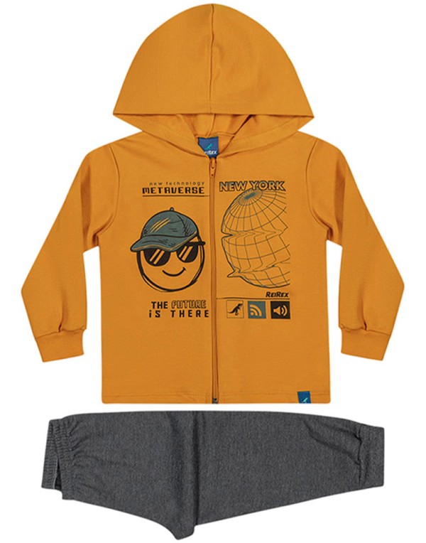 Conjunto Rei Rex Infantil Menino Inverno com Estampa Futuro Metaverse 1/3 - 62439