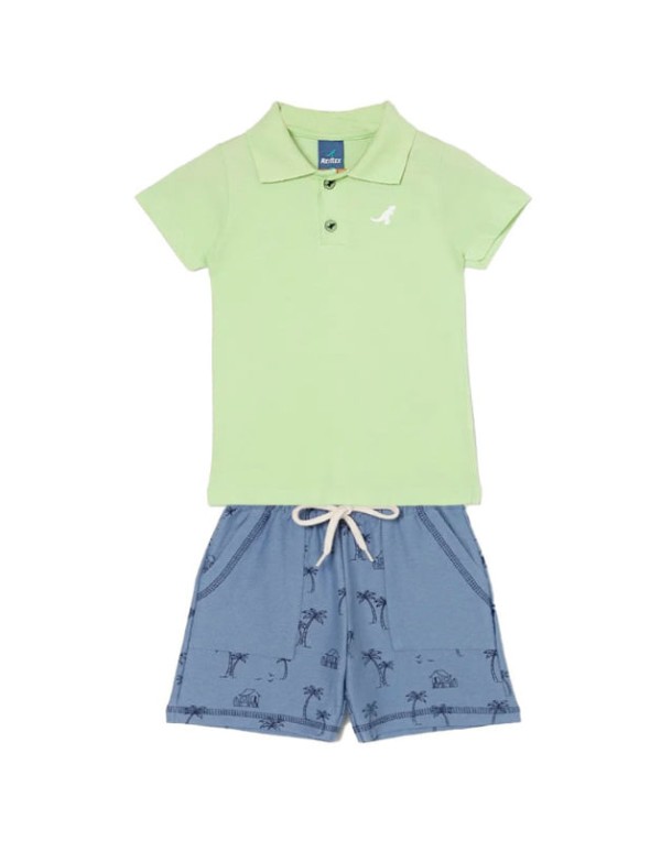 Encontraproduto.com.br - Conjunto Infantil Menino Verão ReiRex 4/8 -45434