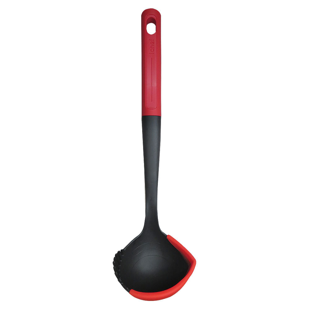 Encontraproduto.com.br - Concha de Silicone Ichef Polishop - Red | Red Ichef