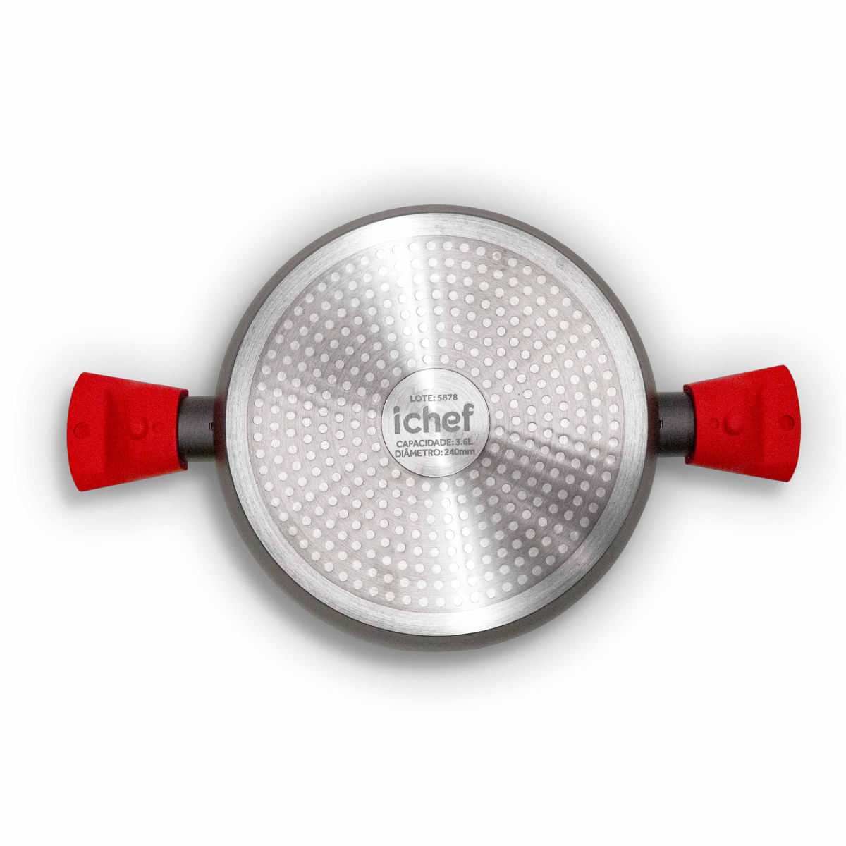 Encontraproduto.com.br - Panela Polishop iChef Home Family Size Shark Series Vermelha 28cm | Vermelha - Ichef
