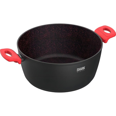 Encontraproduto.com.br - Panela Polishop iChef Home Family Size Shark Series Vermelha 28cm | Vermelha - Ichef