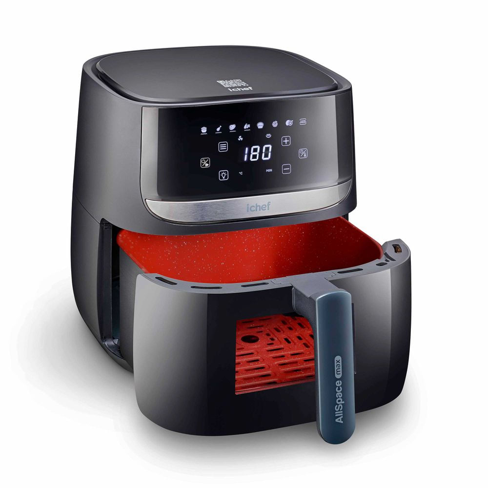 Encontraproduto.com.br - Fritadeira Elétrica Airfryer Vision Max Ichef Polishop 5,7L | 220V