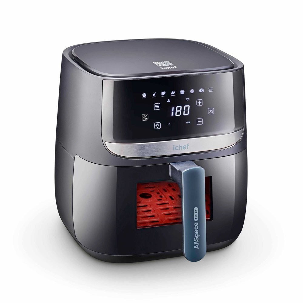 Encontraproduto.com.br - Fritadeira Elétrica Airfryer Vision Max Ichef Polishop 5,7L | 220V