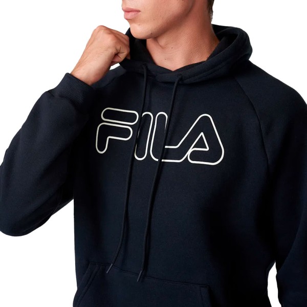 Encontraproduto.com.br - Moletom Masculino Fila Letter Outline Winter Preto