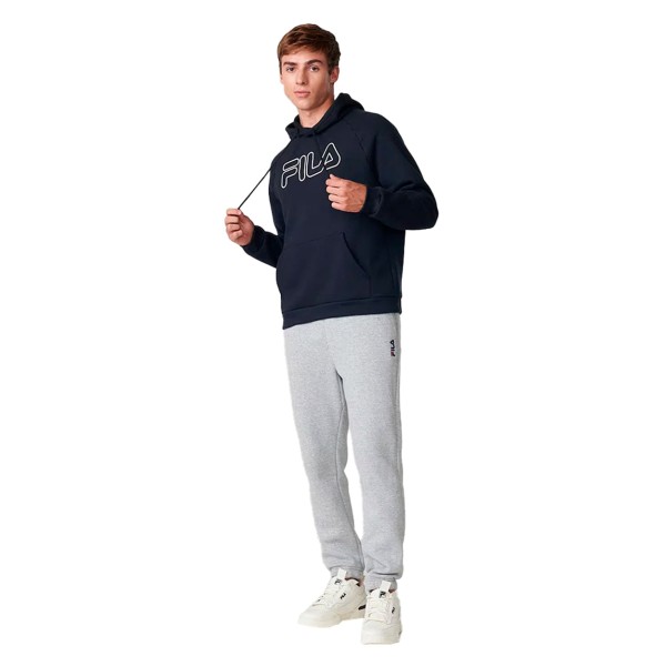 Encontraproduto.com.br - Moletom Masculino Fila Letter Outline Winter Preto