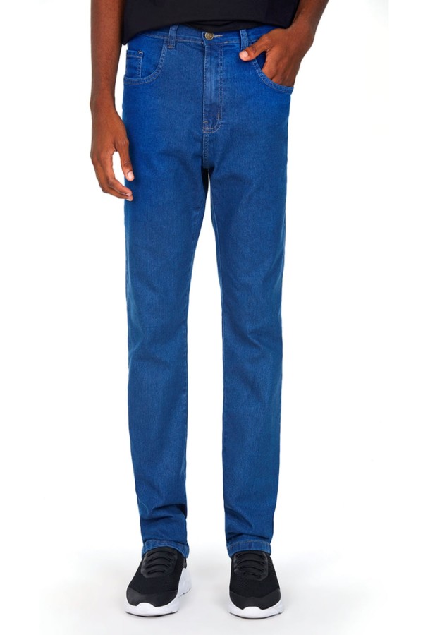 Calça Masculina Jeans Básica Regular Polo Wear Jeans Médio