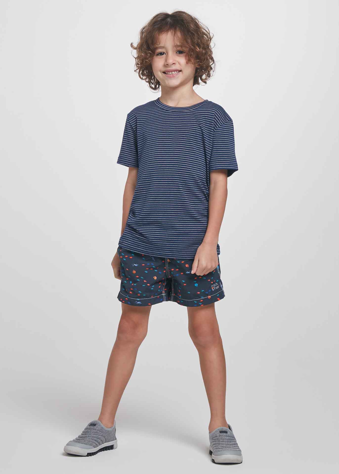 Shorts Infantil Masculino Estampado Beach