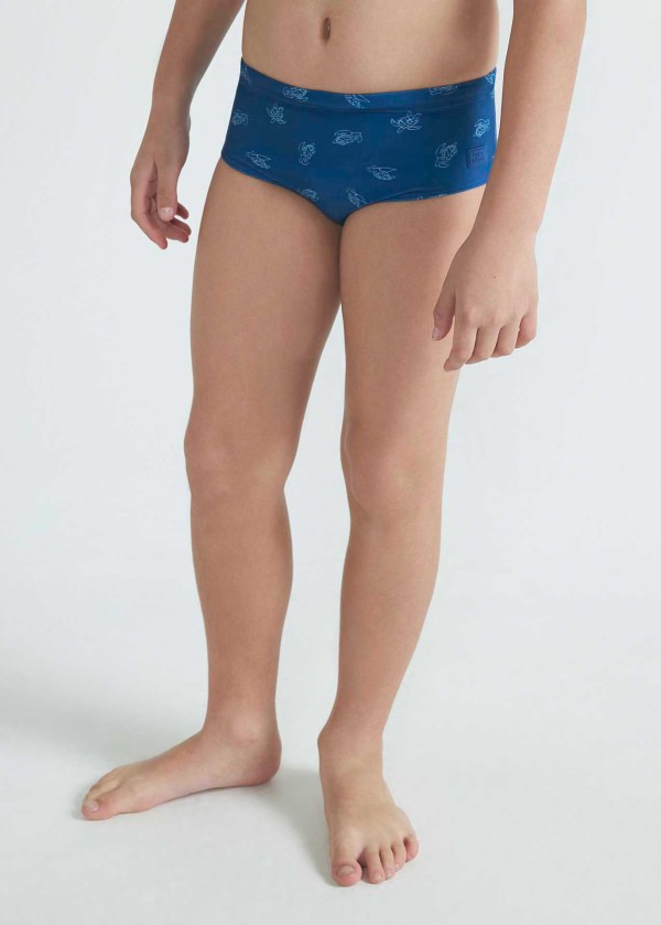 Encontraproduto.com.br - Sunga Infantil Estampada Larga