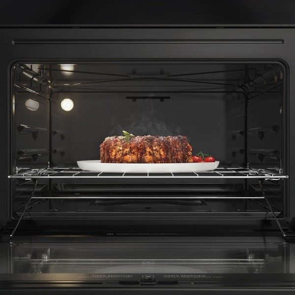 Encontraproduto.com.br - Fogão 5 Bocas Electrolux Prata com Mesa de Vidro e Tripla Chama (76USV)