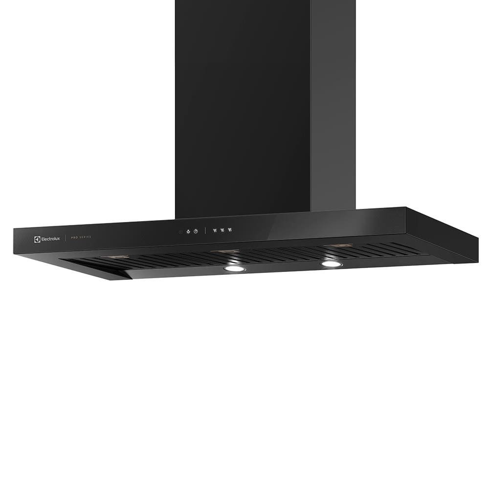 Encontraproduto.com.br - Coifa de Parede Electrolux 90cm Preta Pro Series com Painel Touch e Filtro Baffle (90CTV)