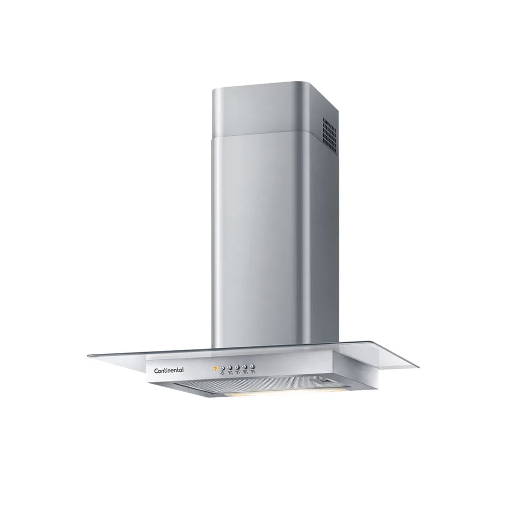 Encontraproduto.com.br - Coifa de Parede Continental 60cm Inox com Vidro (CC6VX)