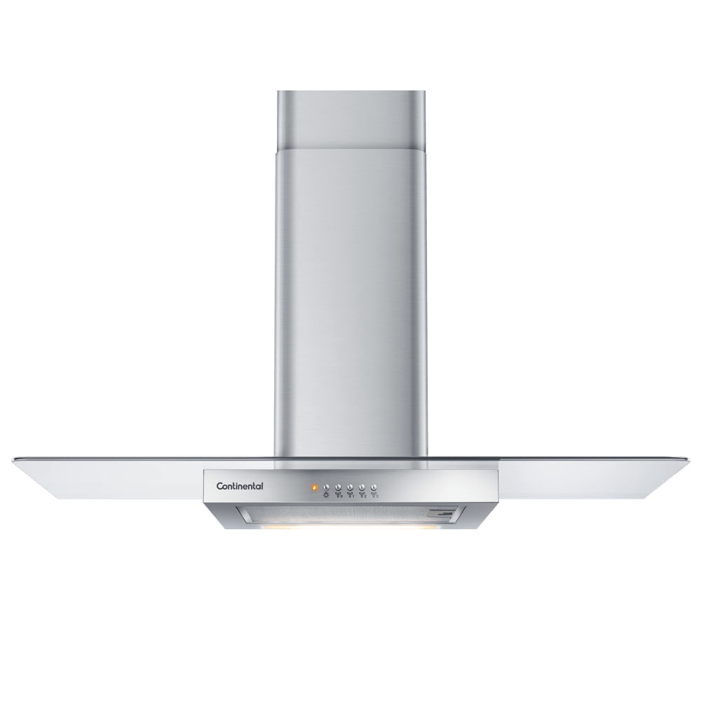 Encontraproduto.com.br - Coifa de parede Continental 90cm Inox com Vidro (CC9VX)
