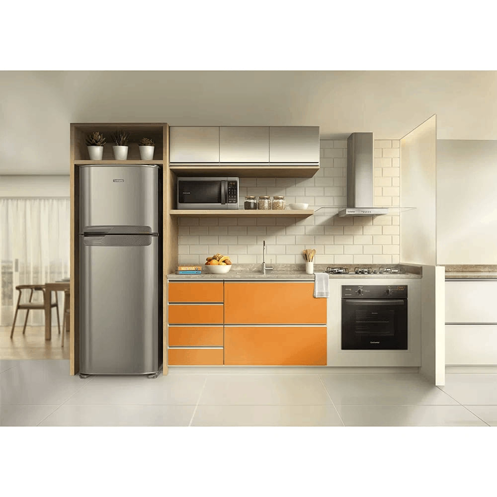 Encontraproduto.com.br - Coifa de parede Continental 90cm Inox com Vidro (CC9VX)