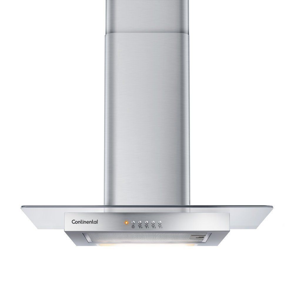 Encontraproduto.com.br - Coifa De Parede Continental 60cm Inox Com Vidro (cc6vx) 127v