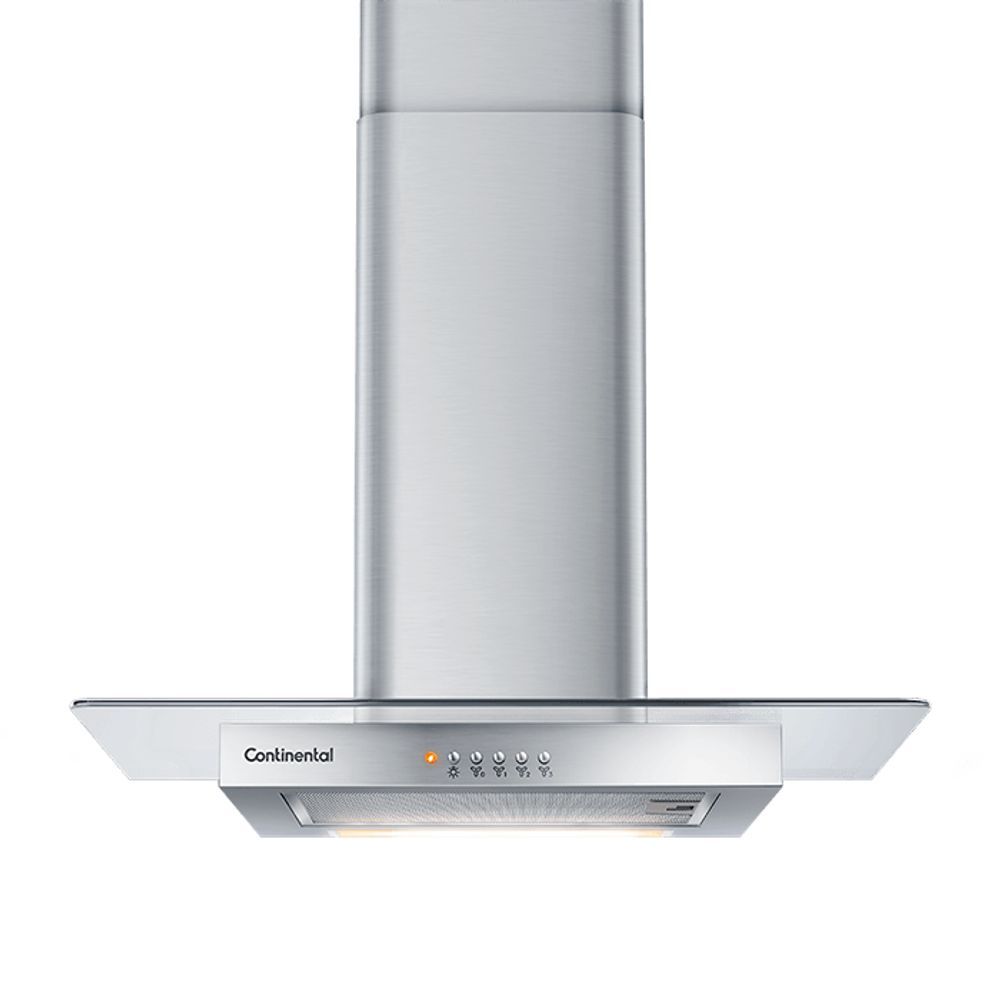 Encontraproduto.com.br - Coifa De Parede Continental 60cm Inox Com Vidro (cc6vx) 127v