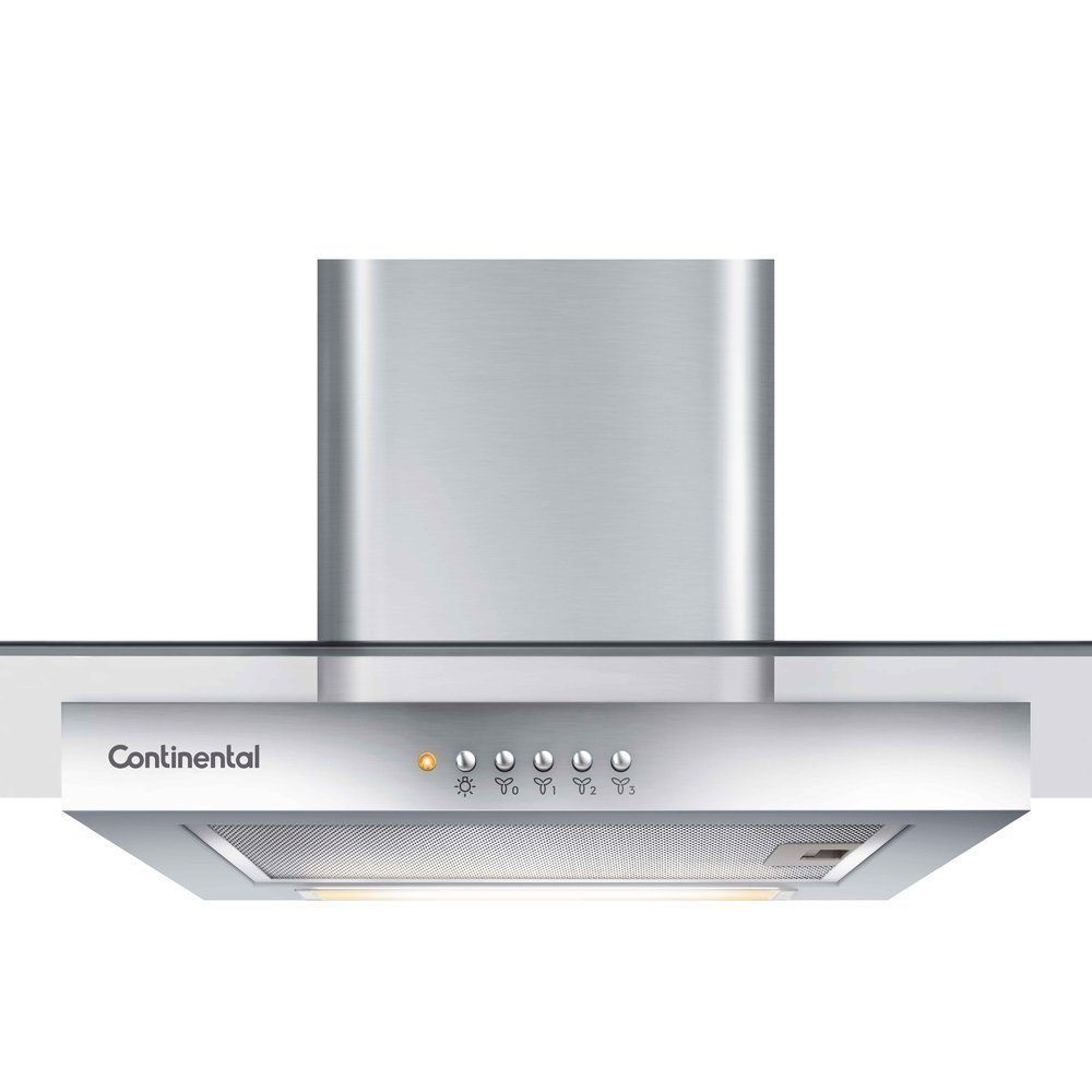 Encontraproduto.com.br - Coifa de Parede de Vidro Efficient com Luz de Led - Inox
