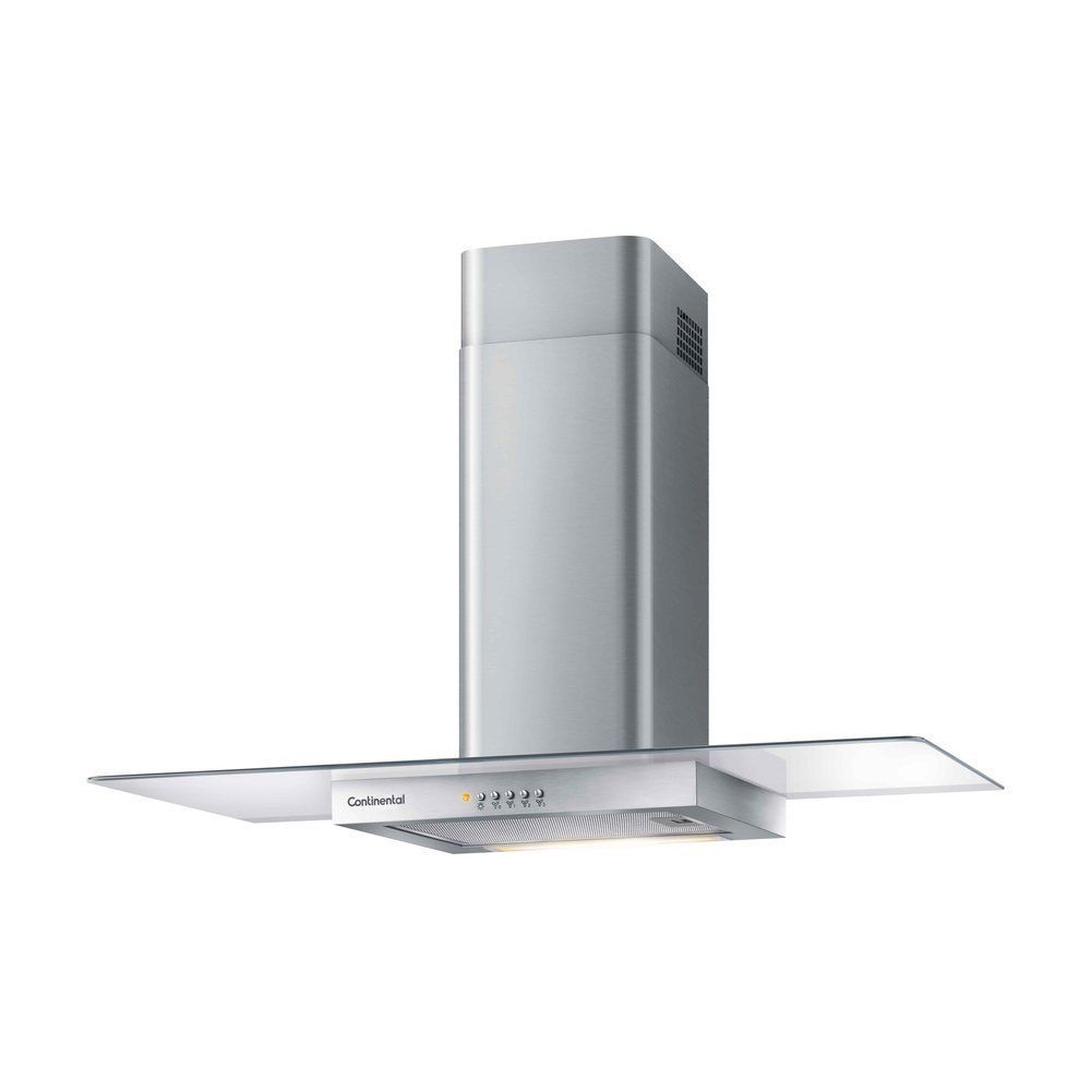 Encontraproduto.com.br - Coifa de Parede de Vidro Efficient com Luz de Led - Inox