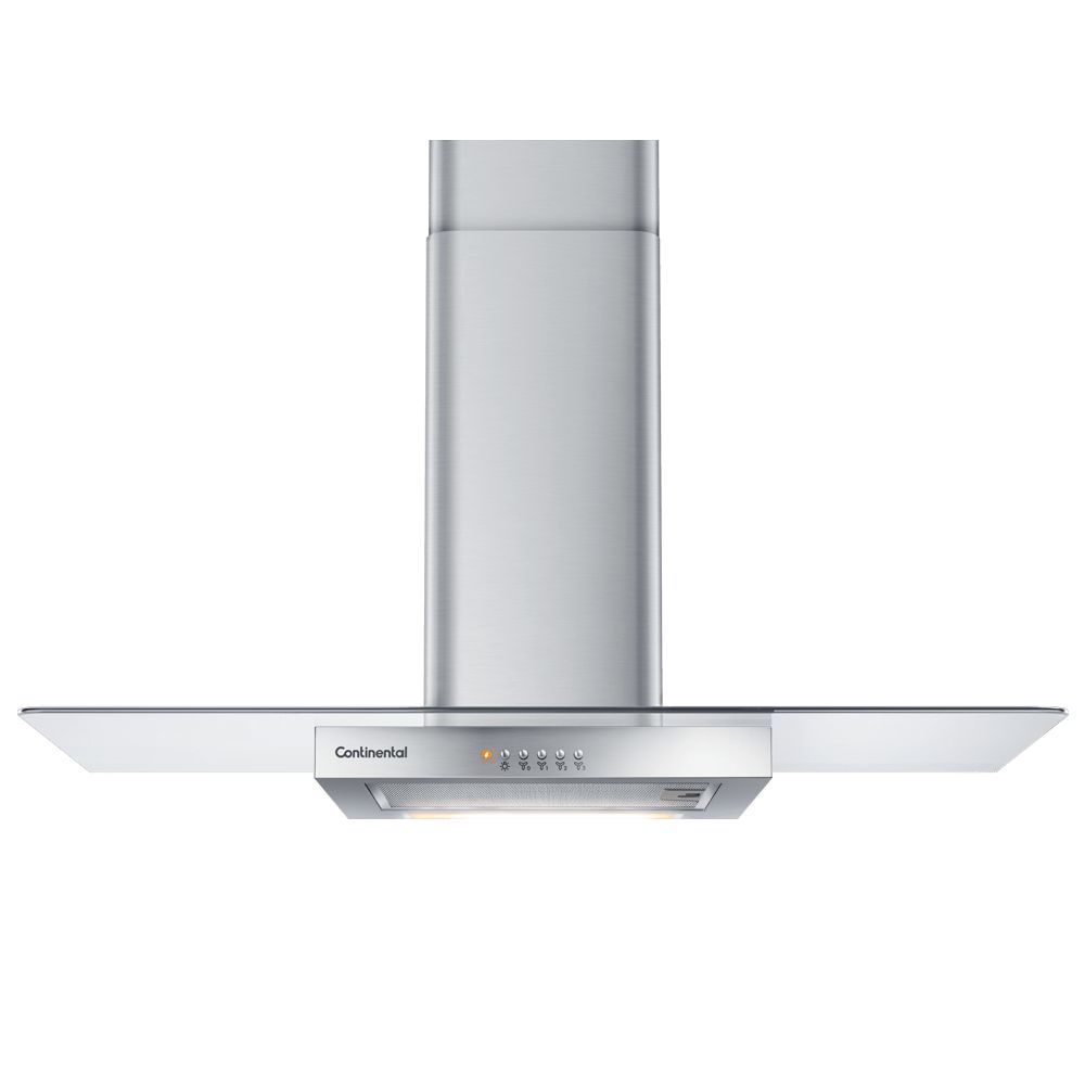 Encontraproduto.com.br - Coifa de Parede de Vidro Efficient com Luz de Led - Inox