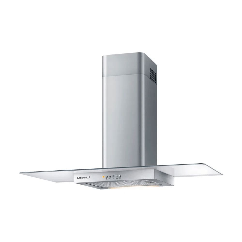 Encontraproduto.com.br - Coifa de Parede de Vidro Efficient com Luz de Led - Inox