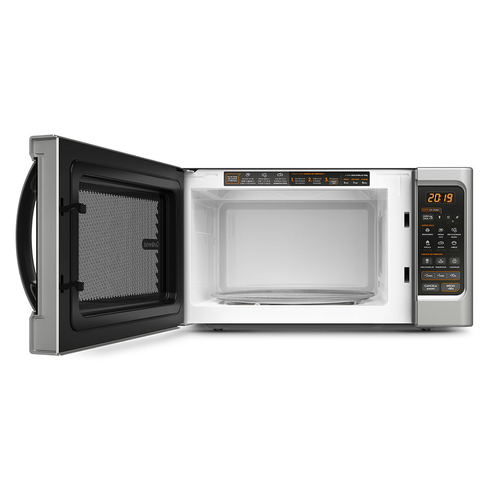 Encontraproduto.com.br - Micro-ondas Continental Prata 34 Litros com Função Descongelar (MC34S)