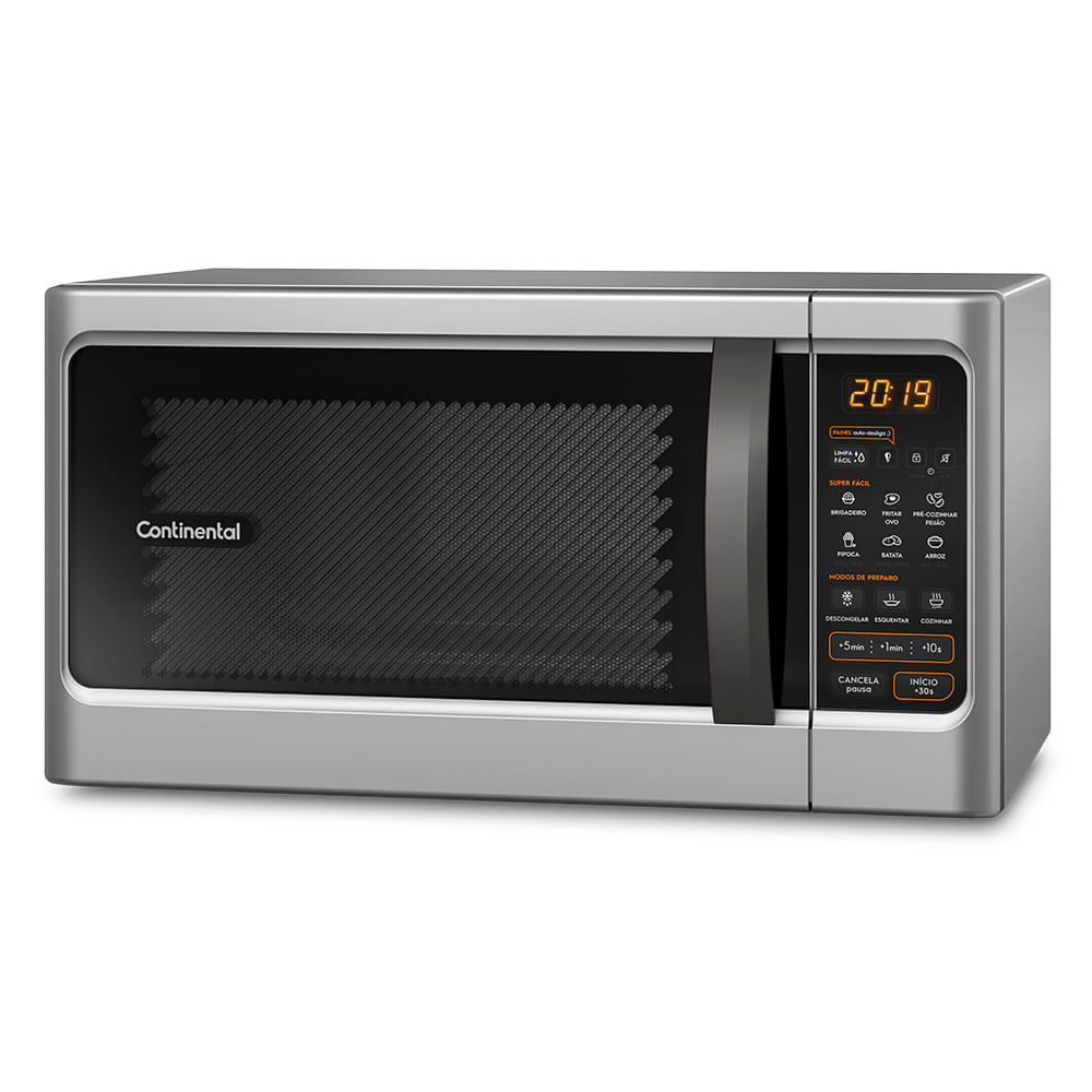 Encontraproduto.com.br - Micro-ondas Continental Prata 34 Litros com Função Descongelar (MC34S)