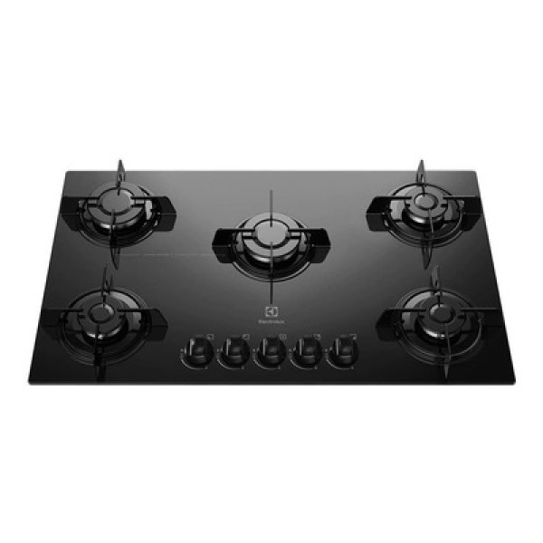 Cooktop à Gás 5 Bocas Electrolux KE5GP Preto Bivolt