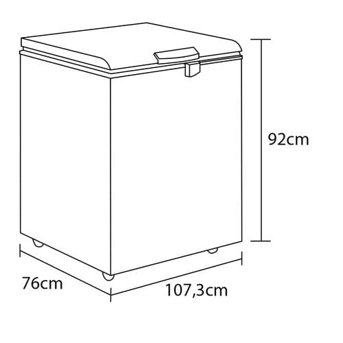 Encontraproduto.com.br - Freezer Horizontal Electrolux Cycle Defrost 314L com função Turbo Freezer Uma Porta (H330)