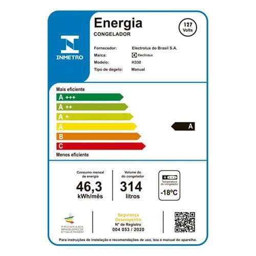 Encontraproduto.com.br - Freezer Horizontal Electrolux Cycle Defrost 314L com função Turbo Freezer Uma Porta (H330)