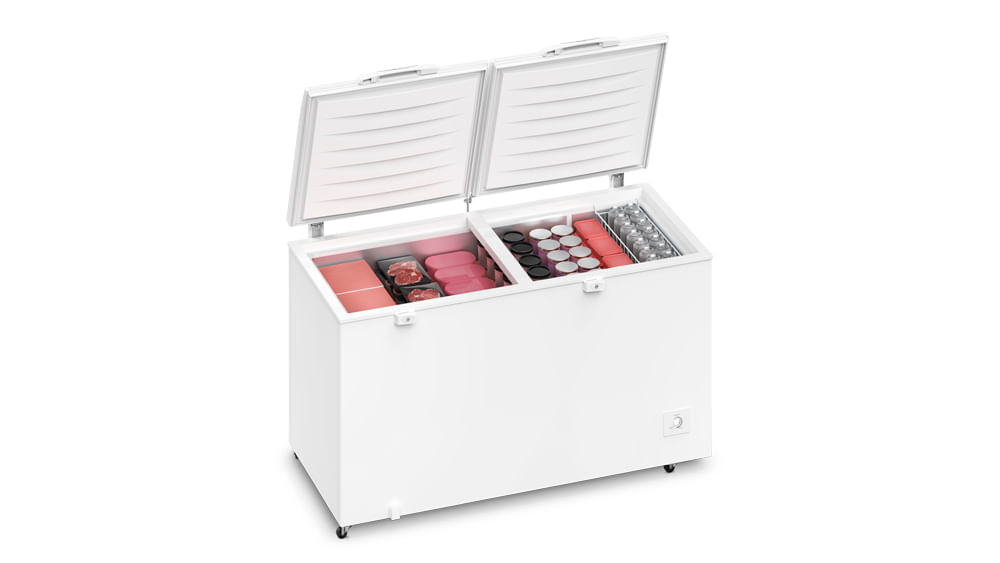 Encontraproduto.com.br - Freezer Horizontal Electrolux Cycle Defrost 513L com função Turbo Freezer Duas Portas (H550)
