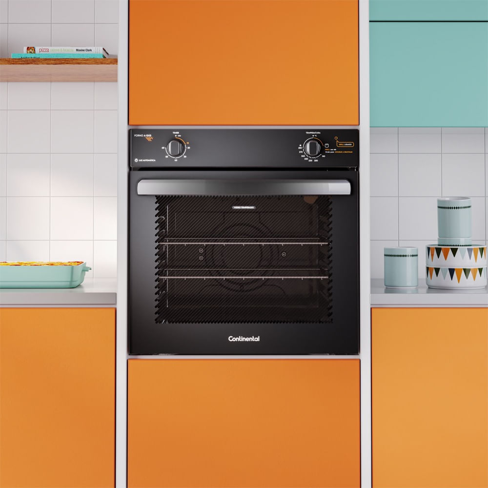 Encontraproduto.com.br - Forno De Embutir A Gás Continental 80l Com Toplimpafácil OC8GM