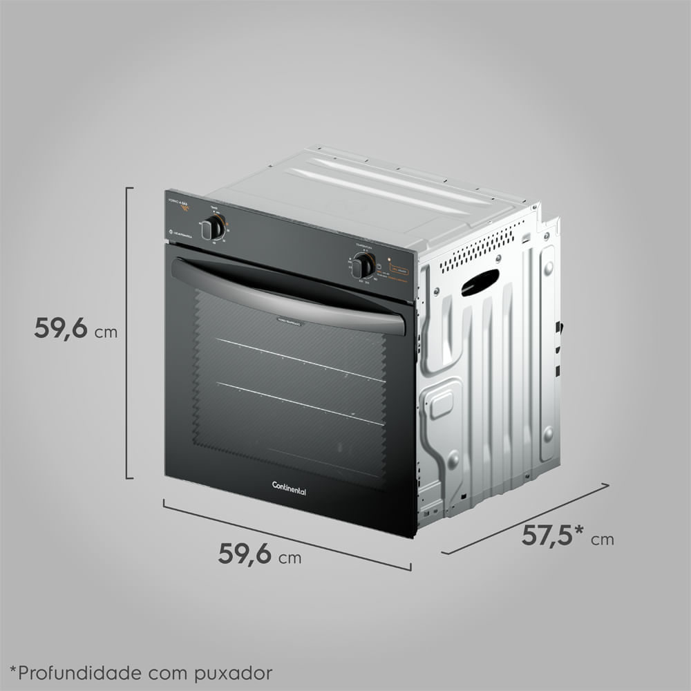 Encontraproduto.com.br - Forno De Embutir A Gás Continental 80l Com Toplimpafácil OC8GM