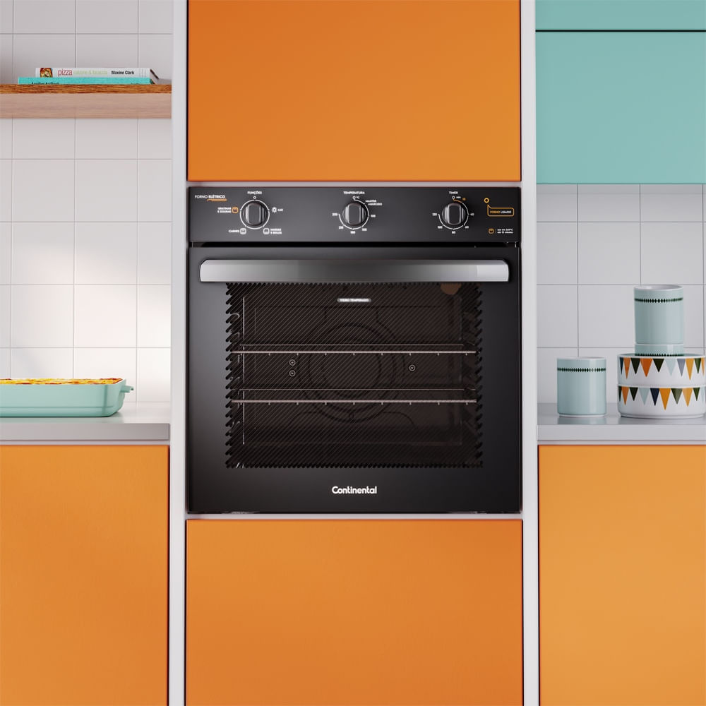 Encontraproduto.com.br - Forno de Embutir Elétrico Continental 80L com TOPLimpaFácil (OC8EM)