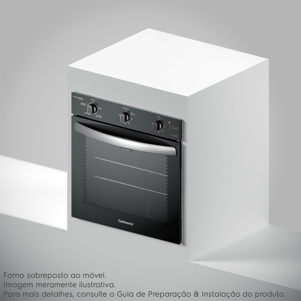 Encontraproduto.com.br - Forno de Embutir Elétrico Continental 80L com TOPLimpaFácil (OC8EM)