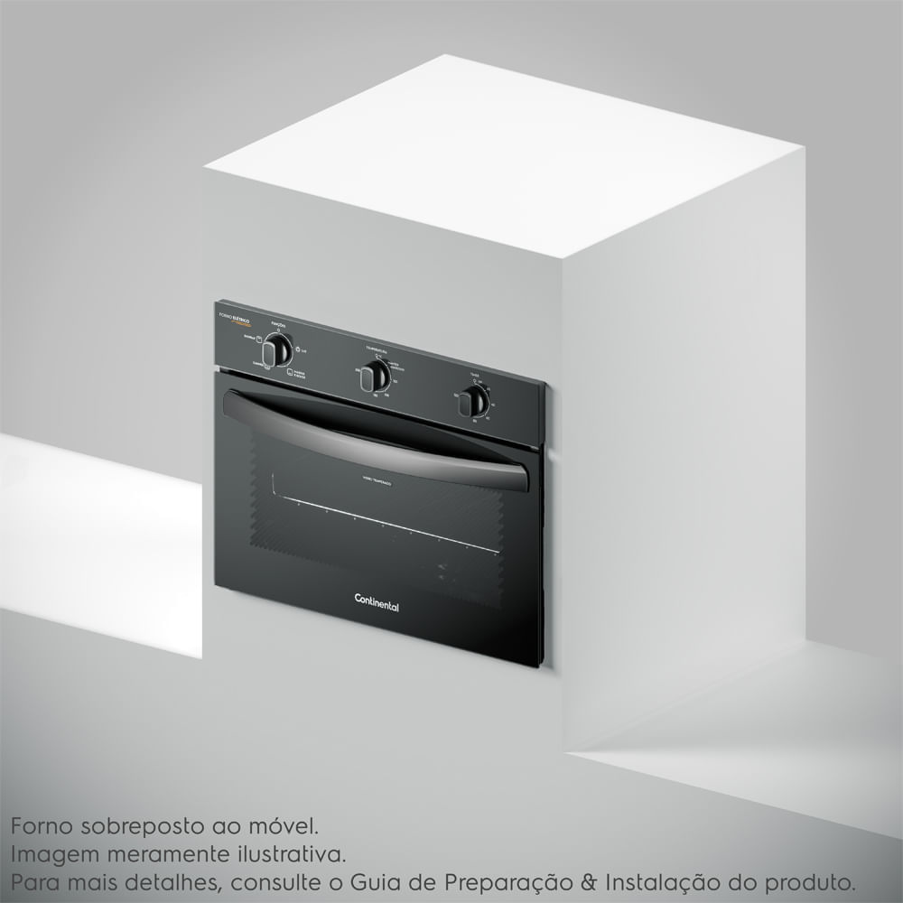 Encontraproduto.com.br - Forno de Embutir Elétrico Continental 50L com TOPLimpaFácil (OC4EM)