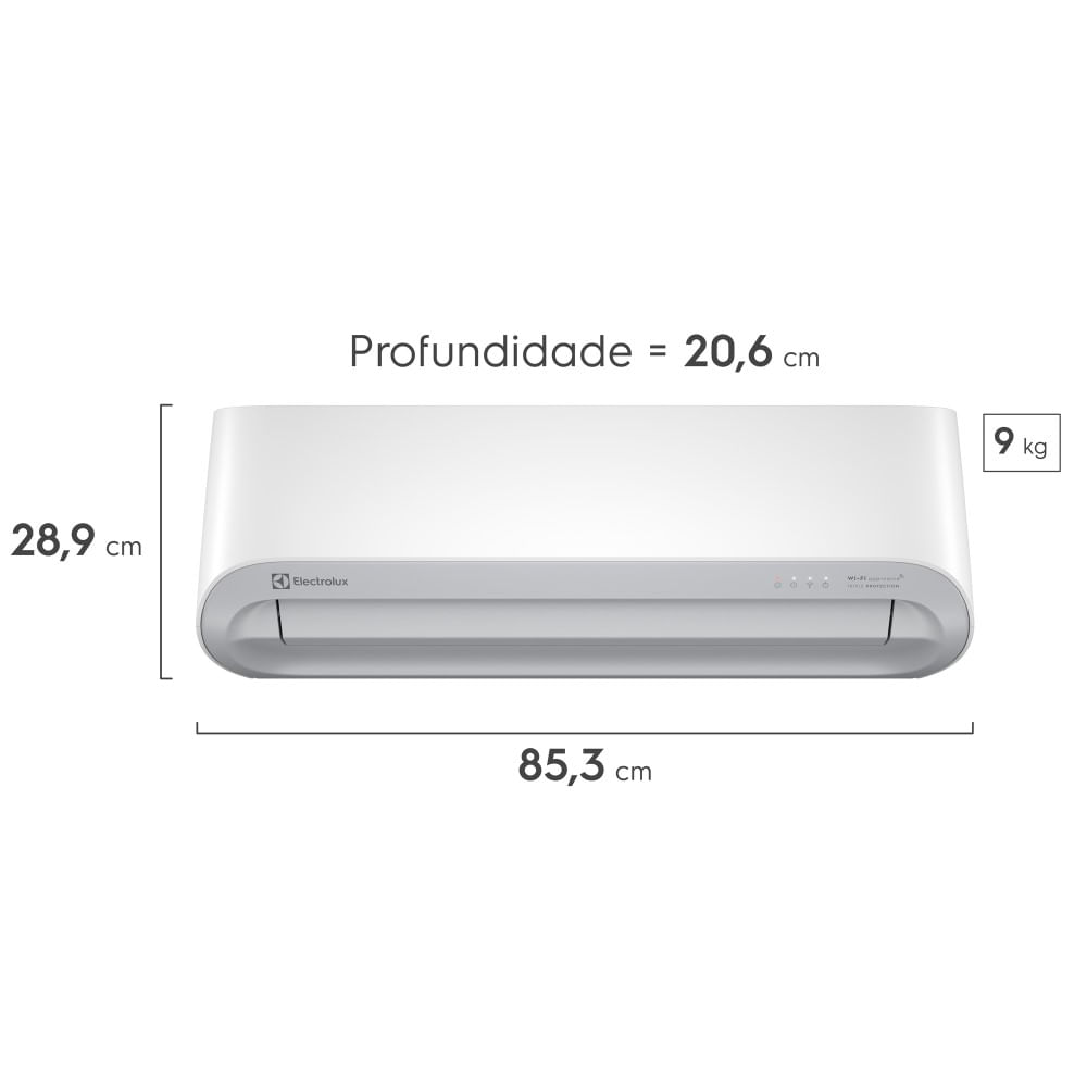 Encontraproduto.com.br - Ar-Condicionado Electrolux Split 9.000 BTUs Color Adapt Quente/Frio com Wi-fi (YI09R/YE09R)