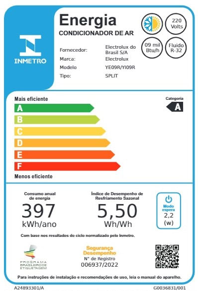 Encontraproduto.com.br - Ar-Condicionado Electrolux Split 9.000 BTUs Color Adapt Quente/Frio com Wi-fi (YI09R/YE09R)