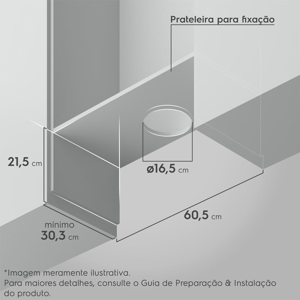 Encontraproduto.com.br - Depurador de Ar Electrolux 60cm Retrátil Preto Efficient com Luz de Led (DE6RP)