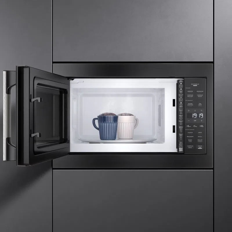 Encontraproduto.com.br - Micro-ondas de Embutir Electrolux 34L Preto Experience com Descongelamento Assistido (ME3BP)