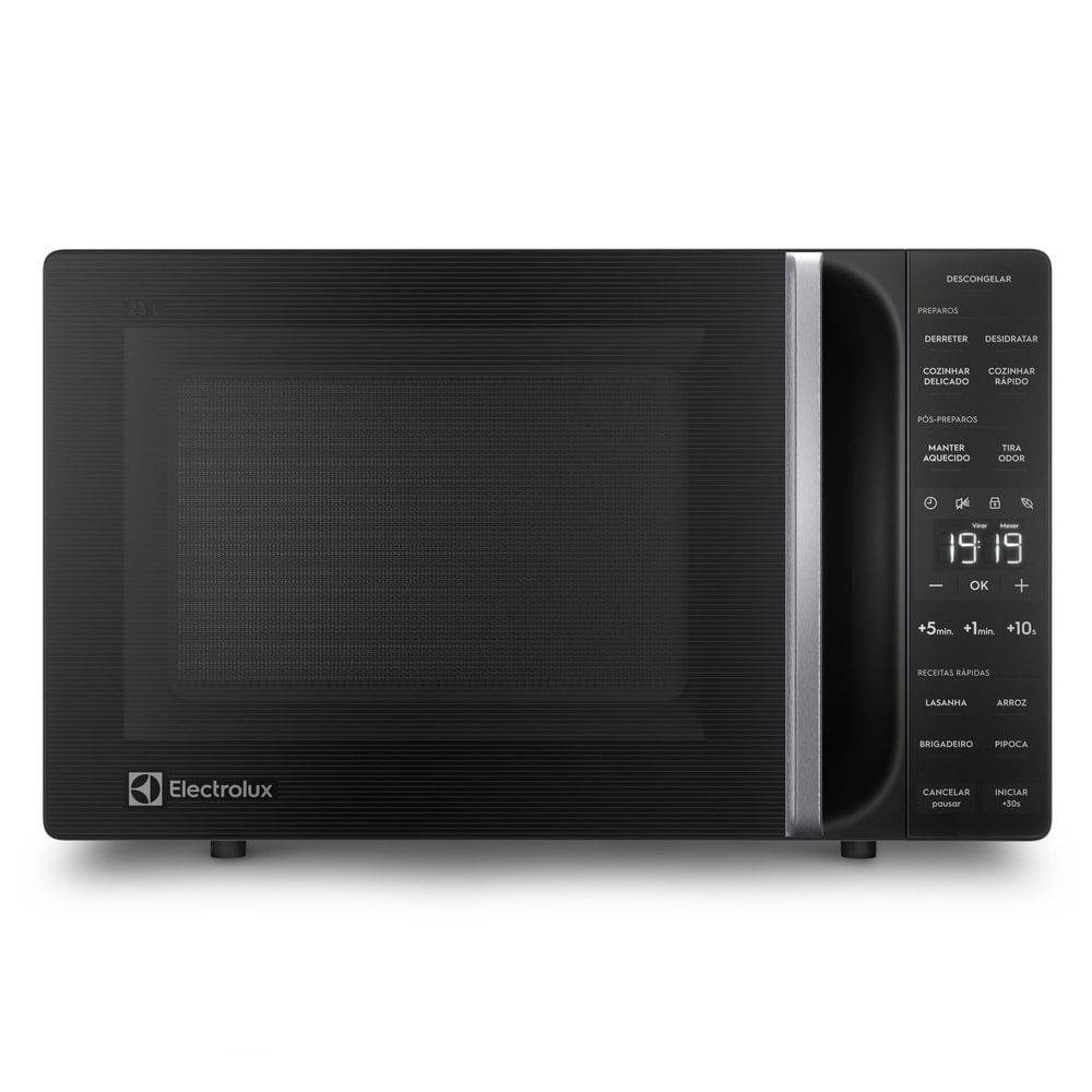 Encontraproduto.com.br - Micro-ondas Electrolux 23L Preto Efficient com Descongelamento Assistido (ME23P)