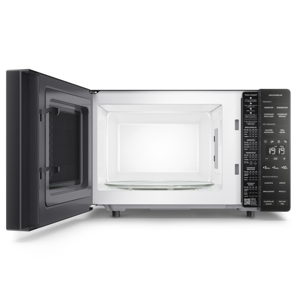 Encontraproduto.com.br - Micro-ondas Electrolux 23L Preto Efficient com Descongelamento Assistido (ME23P)