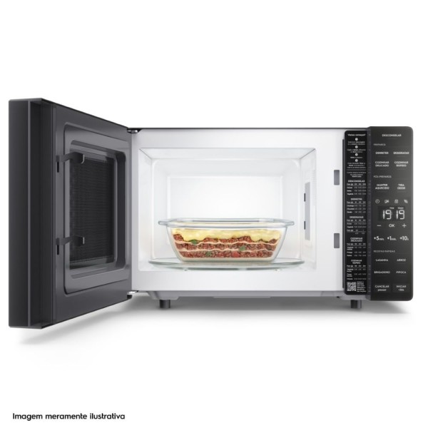 Encontraproduto.com.br - Micro-ondas Electrolux 23L Preto Efficient Com Descongelamento Assistido ME23P