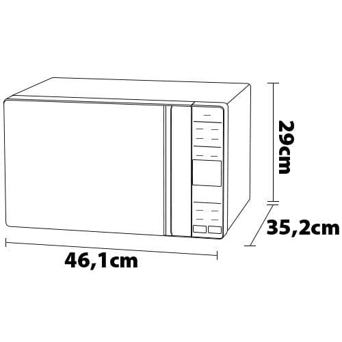 Forno Micro-Ondas Electrolux 23L ME23S Efficient Inox 127V